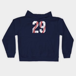 Vintage #29 Baseball Laces Baseball Mom Jersey Love Baseball Kids Hoodie